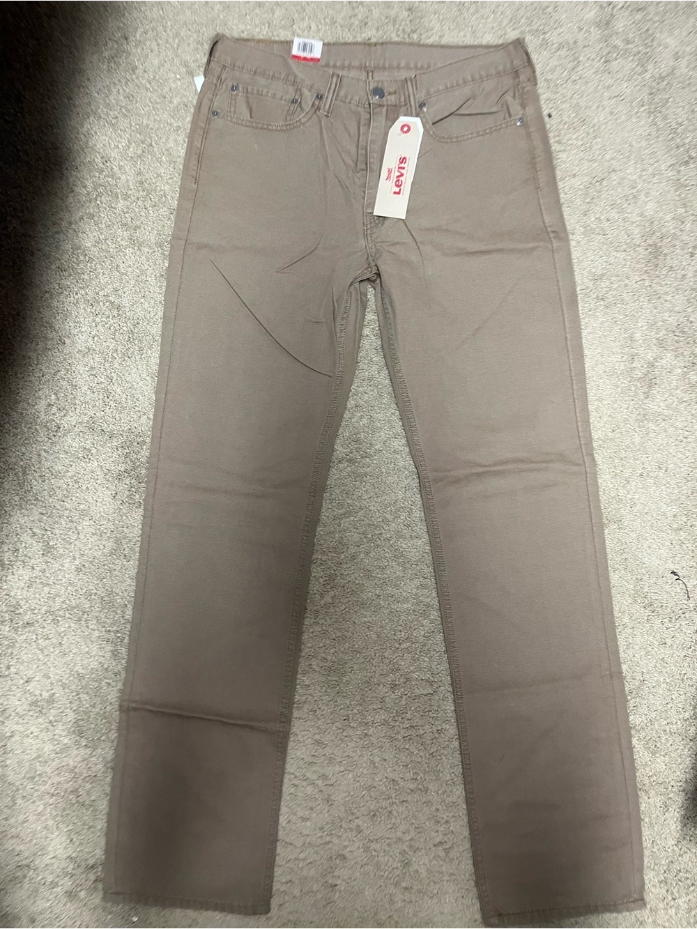 Levi's Men's Tan 514 Straight Fit Jeans